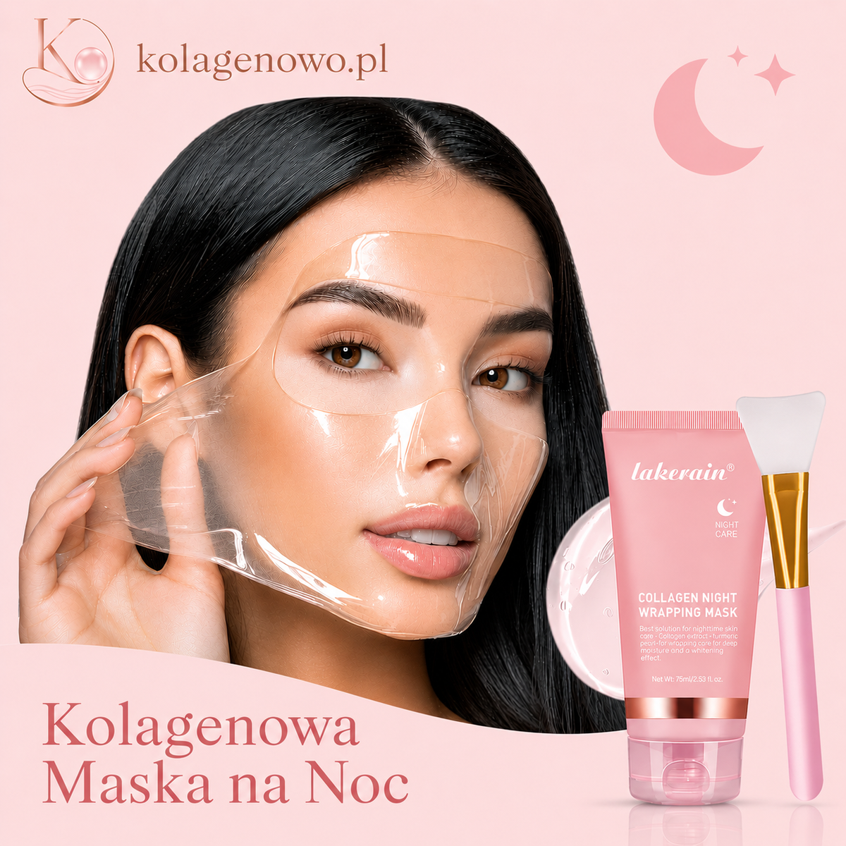 Kolagenowa maska na noc